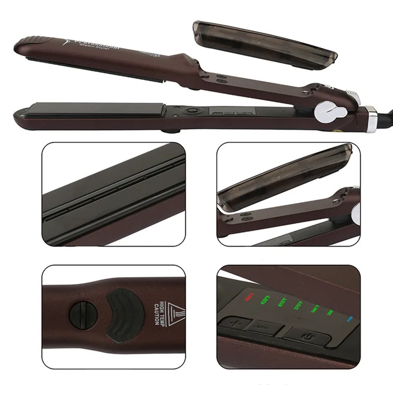 Профессиональный керамический паровой выпрямитель для волос с быстрым нагревом