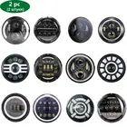 Комплект круглсветодиодный светодиодных фар 2x7 дюймов для Jeep Wrangler JK TJ LJ lada niva 4x4 suzuki samurai Hummer H1