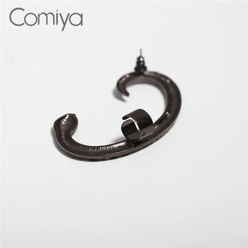 Корейские серьги-гвоздики Comiya для женщин модные серьги золотого цвета из