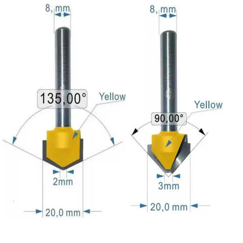 1 шт ACP бит для алюминиевого карбидного режущего резака с V образным пазом|Фреза| |