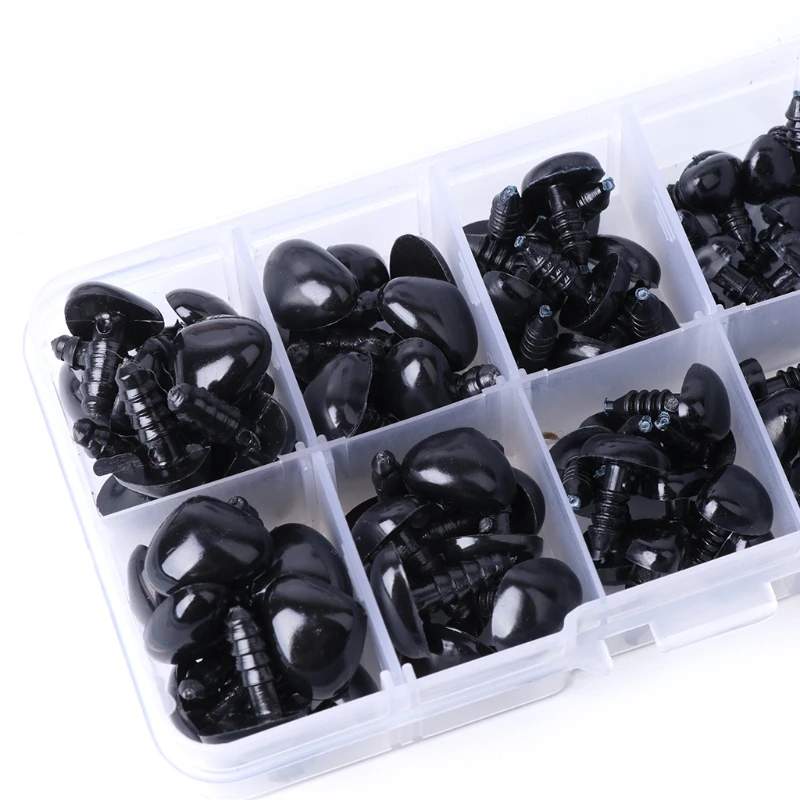 

100Pcs Plastic Safety Triangle Nose Doll Plush Toys Stuffed Animals Making DIY 40JC