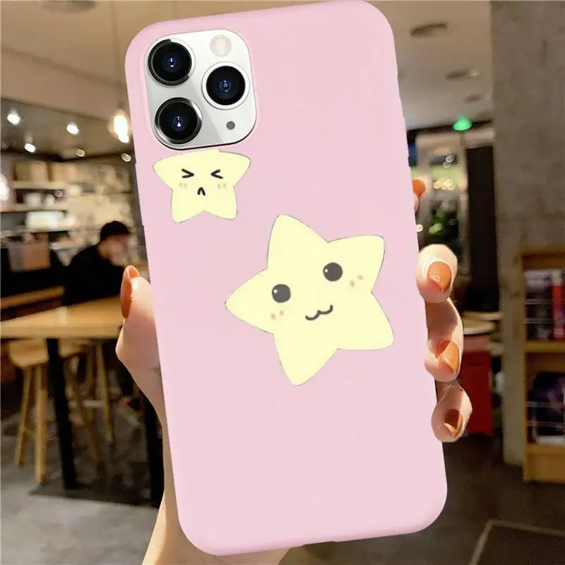 

Space planet moon alien Phone Case Candy Color for iPhone 6 7 8 11 12 s mini pro X XS XR MAX Plus