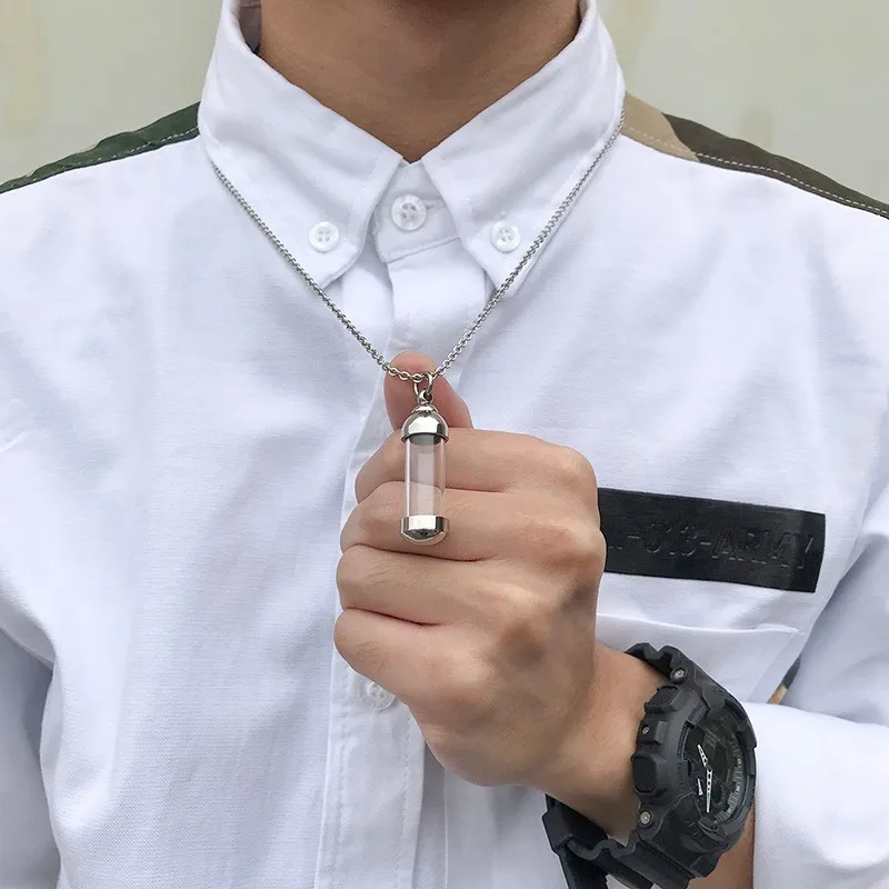 

Openable Glass Vial Necklace Women Pendant Memorial Ash Bottle Cremation Pet Urn Jewelry