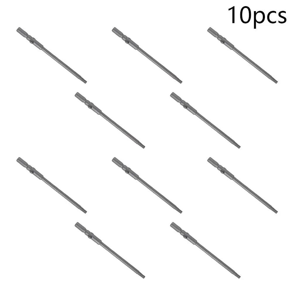Utoolmart Горячие 10 шт. Torx магнитные отвертки круглые S2 хвостовик диаметр 5 мм/6 мм 100
