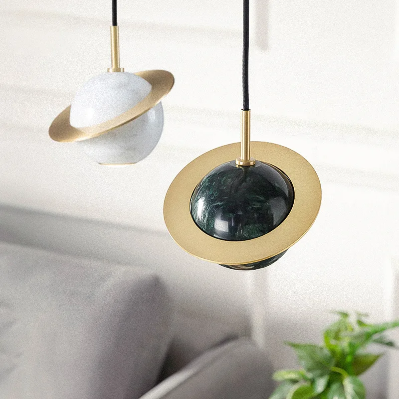 

Modern Marble Pendant Lights Dining Room Indoor Home Kitchen Hanging Lamp Luminaire Bar Restaurant Decor Luster LED Fixtures