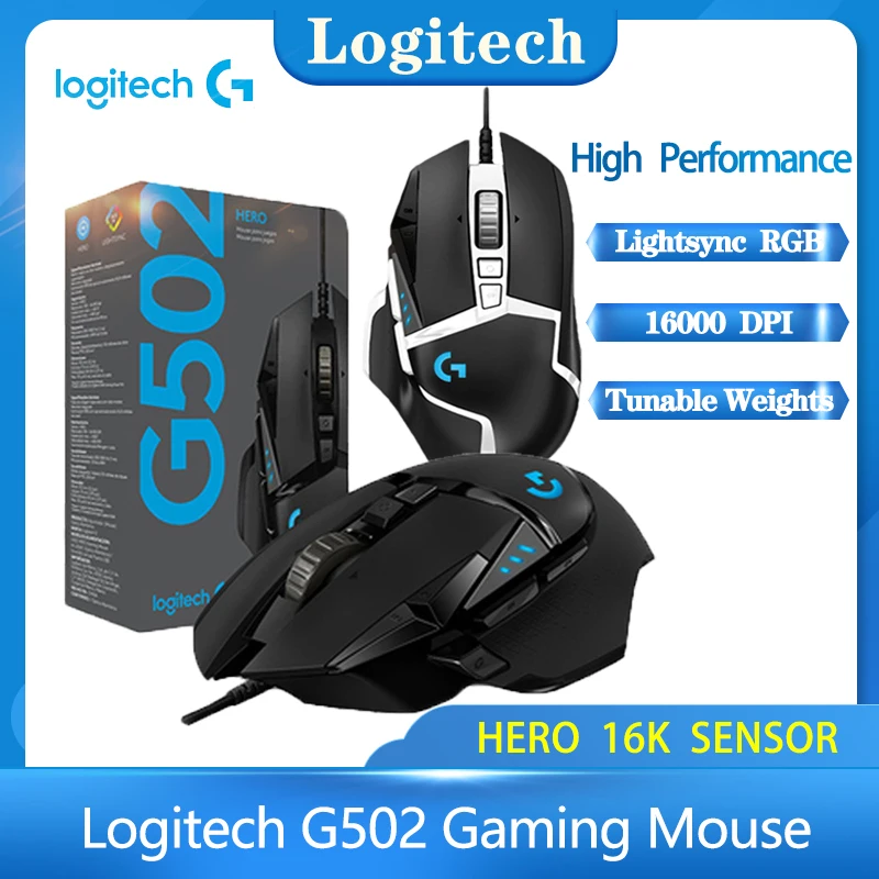 Logitech G502HERO/G502SE игровой Мышь высокой производительности беспроводной Подсветка с