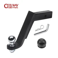8inch drop tow bar w50mm 2inch ball cover mount tongue hitch trailer car rv boat parts accessories