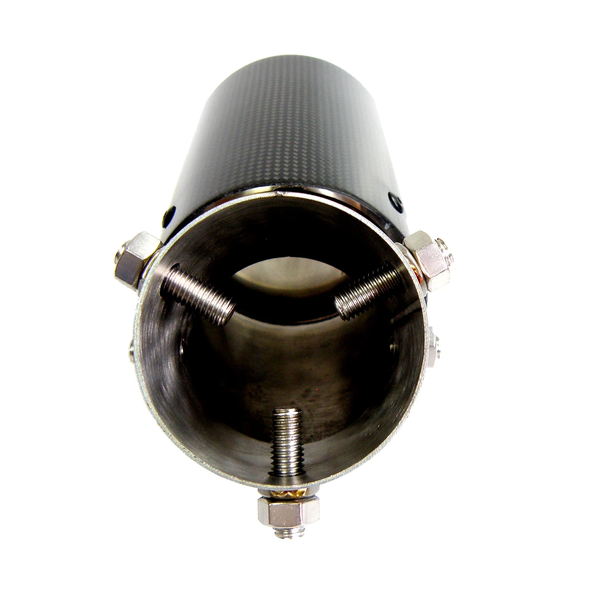 Без логотипа регулируемый угол Akrapovic карбоновые велосипедные шины волокна выхлопной трубы автомобиля кудрявые края углеродного волокна глушитель наконечник для Honda Toyota и т. д