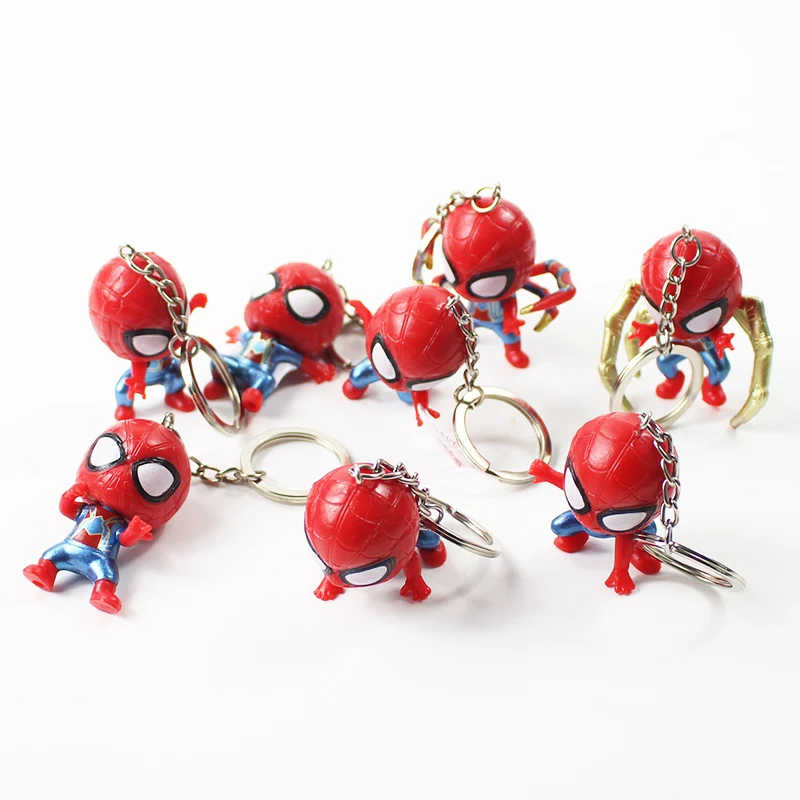 8 шт./компл. 5-6 см Marvel Мстители Спайдермен супер герой Q кавайная экшн-фигурка из