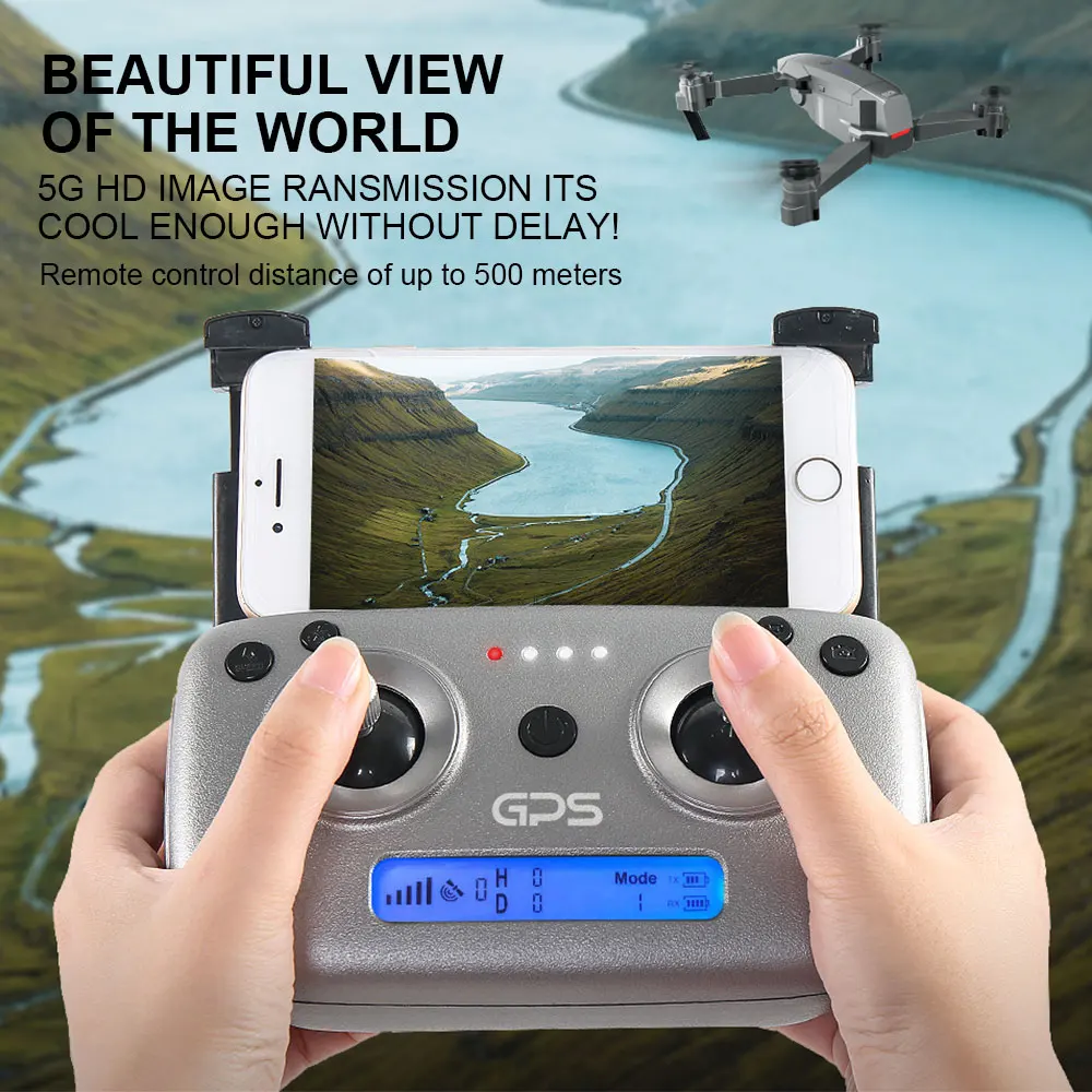 SG907 Дрон с GPS с 4K HD Двойная камера широкий угол 5G wifi FPV RC Квадрокоптер складные дроны Профессиональные с GPS следуем за мной