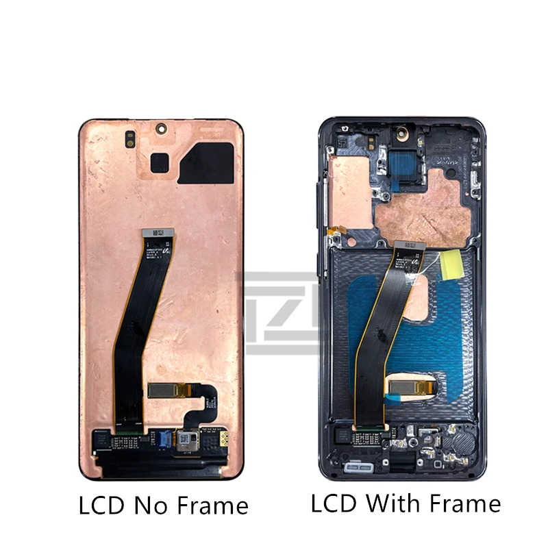 Pantalla t&aacute;ctil lcd para Samsung Galaxy S20 + G985, montaje de digitalizador + marco para Samsung S20 G980-4
