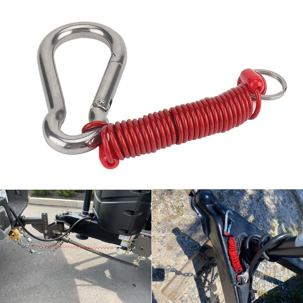 

Foot Safety Rope Retractable Cable Anti-Lost Cable Auto Trailer Safety Cable for RV Trailer Emergency