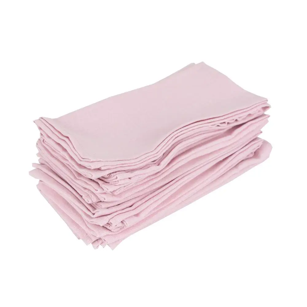 

Set of 12 pcs Cloth Napkins 40x40cm cotton linen Napkins placemat soft dining table napkins mat kids table Napkin fabric