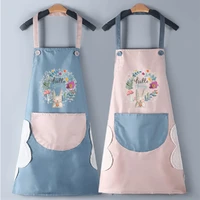 kitchen aprons women men waterproof polyester cartoon fashion halter oli proof home cooking accessory cuisine baking apron