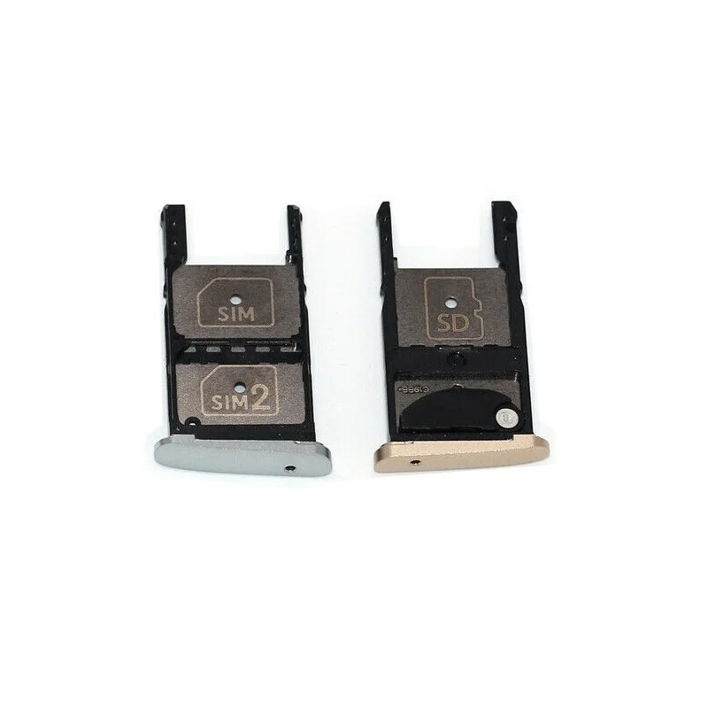 

for Motorola Moto Z Play XT1635 Silver/Gold Color Dual SIM and MicroSD Memory Card Tray Holder