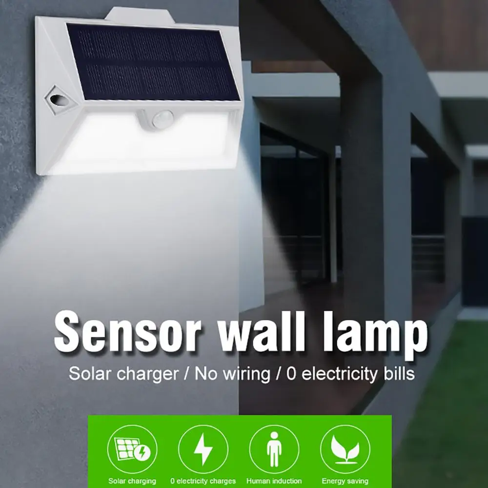 Outdoor Solar Lamp PIR Motion Sensor Wall With Remote Control Dimmable Light Emergency Garden Security Night | Лампы и освещение