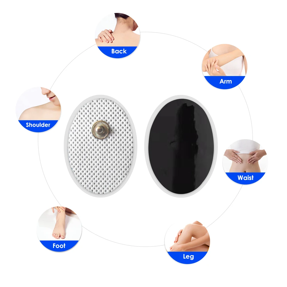 

3*4cm Electrode Pads For Tens Acupuncture Physiotherapy Machine Ems Nerve Muscle Stimulator Slimming Massager Patch