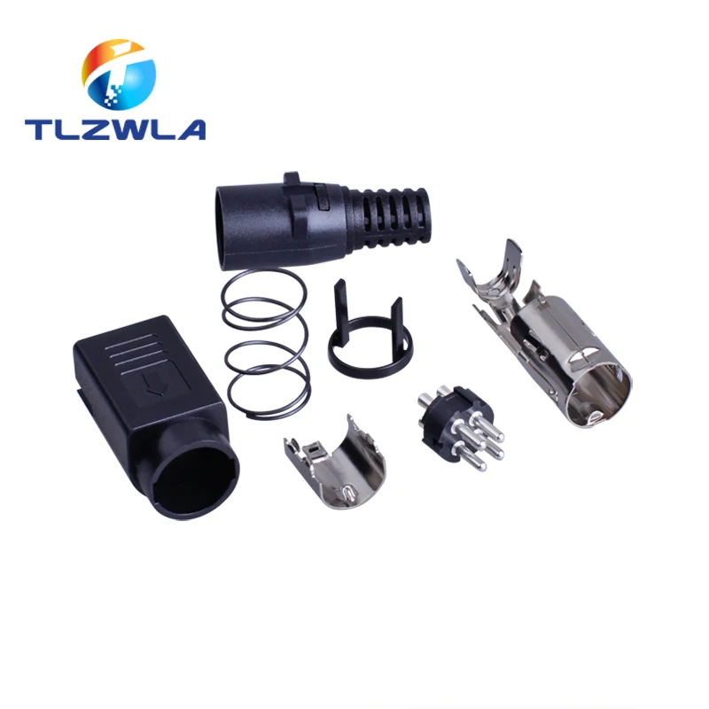 1 шт. DIN 4 контактный штекер постоянного тока 4P двойной блок питания клеммный