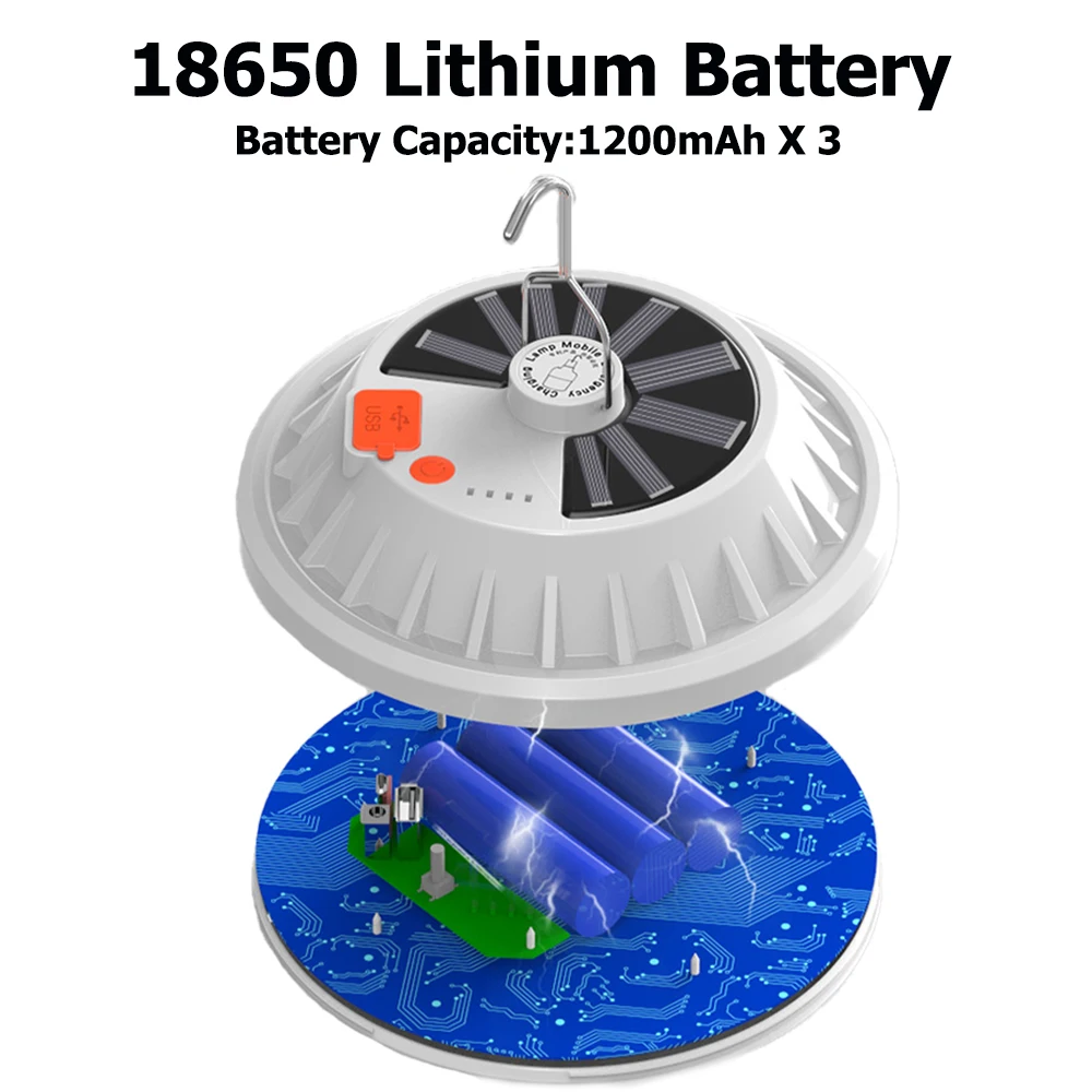 camping lantern portable light solar camping lamp tent lantern led emergency rechargeable solar power bank for portable lighting free global shipping