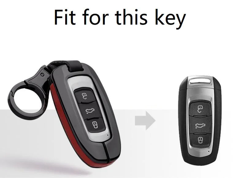 

High Quality Car Leather & Metal Key Case Holder Keychain For Geely Atlas Boyue NL3 EX7 Emgrand X7 EmgrarandX7 SUV GT GC9 borui