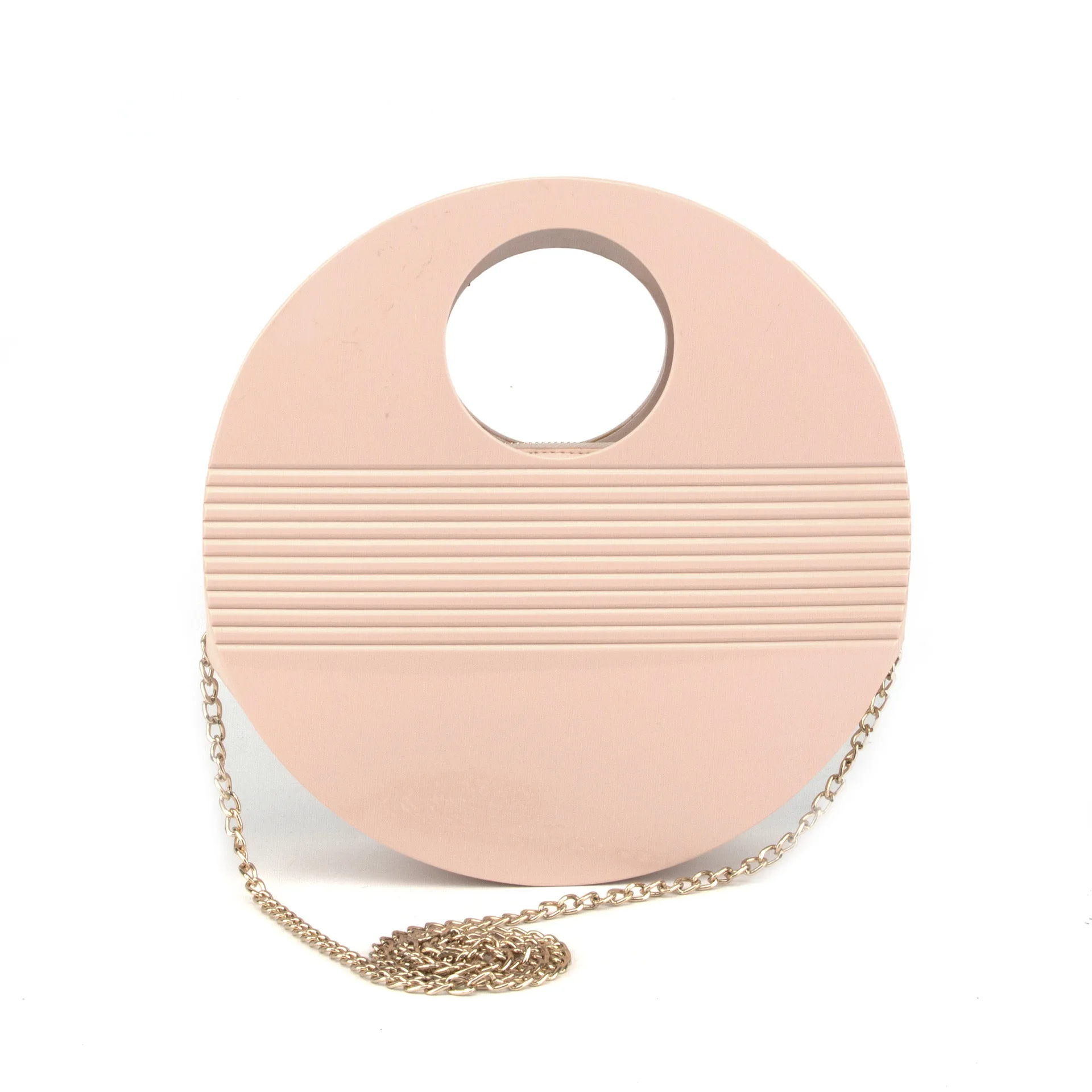 

2021 new acrylic ladies bag simple fashion large capacity candy color round acrylic handbag shoulder diagonal chain dinner bag