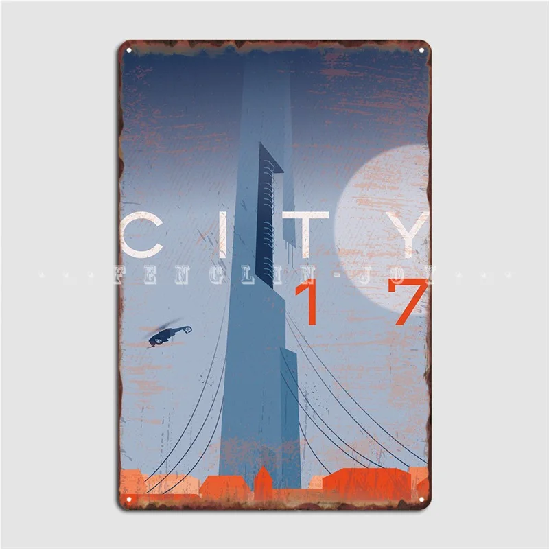 

Городской 17 половинный металлический знак, Забавный настенный кинотеатр, картина для гостиной, Декор, жестяной знак, плакат