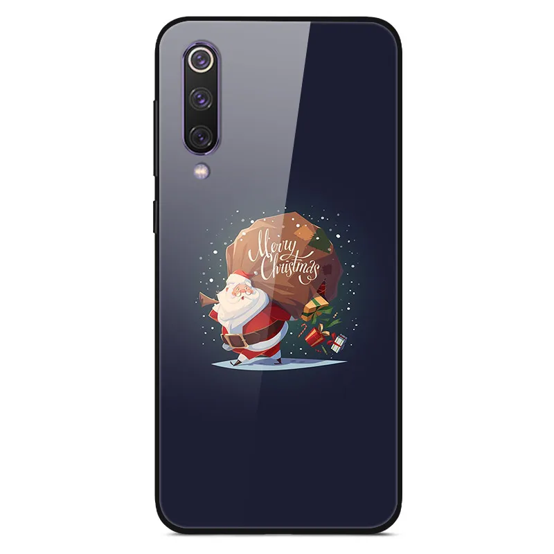 Christmas 6 Для samsung J4 Plus чехол закаленное стекло твердая задняя крышка для samsung Galaxy J4 Plus чехол J 4 Plus A20E A2 Core Note 10 Plus - Цвет: Christmas 6