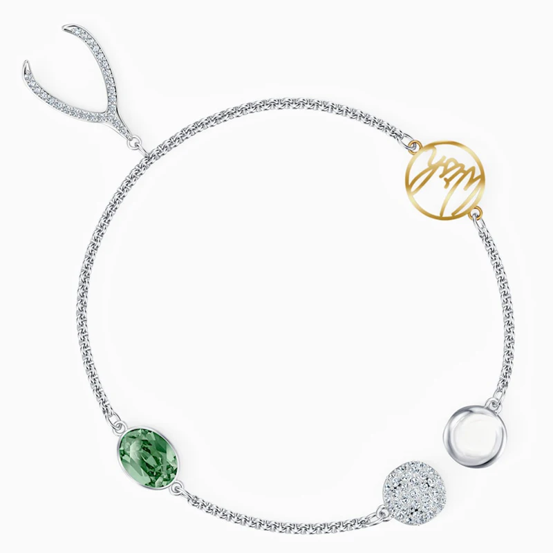 

SWA 2020 New Exquisite And Elegant Remix Collection Wishbone Strand Bracelet Give Girlfriend Romantic Birthday Gift