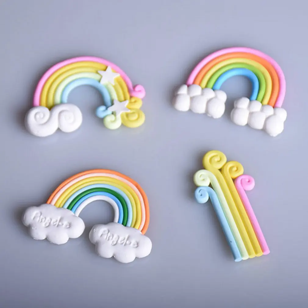 DIY Красочные Радуга торт Топпер пирог на день рождения или свадьбу облако День