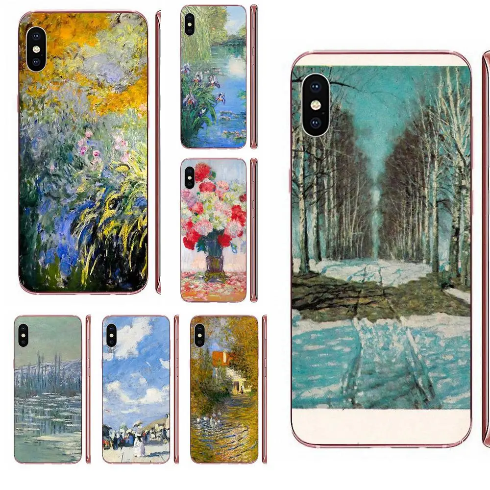 Классическое искусство на Клоде Моне Зимний снег для Samsung Galaxy J1 J3 J4 J5 J6 J7 A10 A20 A20E A3