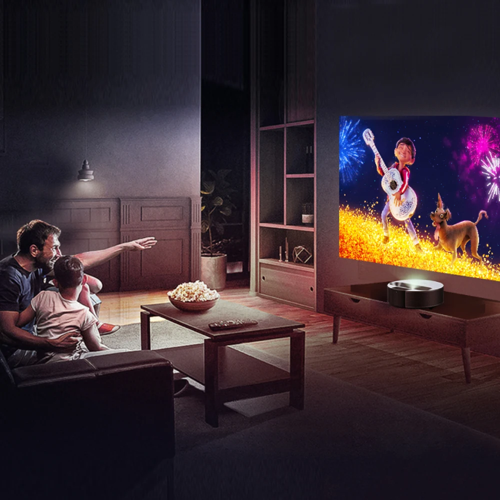 Лазерный проектор Formovie R1 1500ANSI Lumens Full HD Поддержка 4K 3000:1 контрастность с MEMC 3 + 16 Гб
