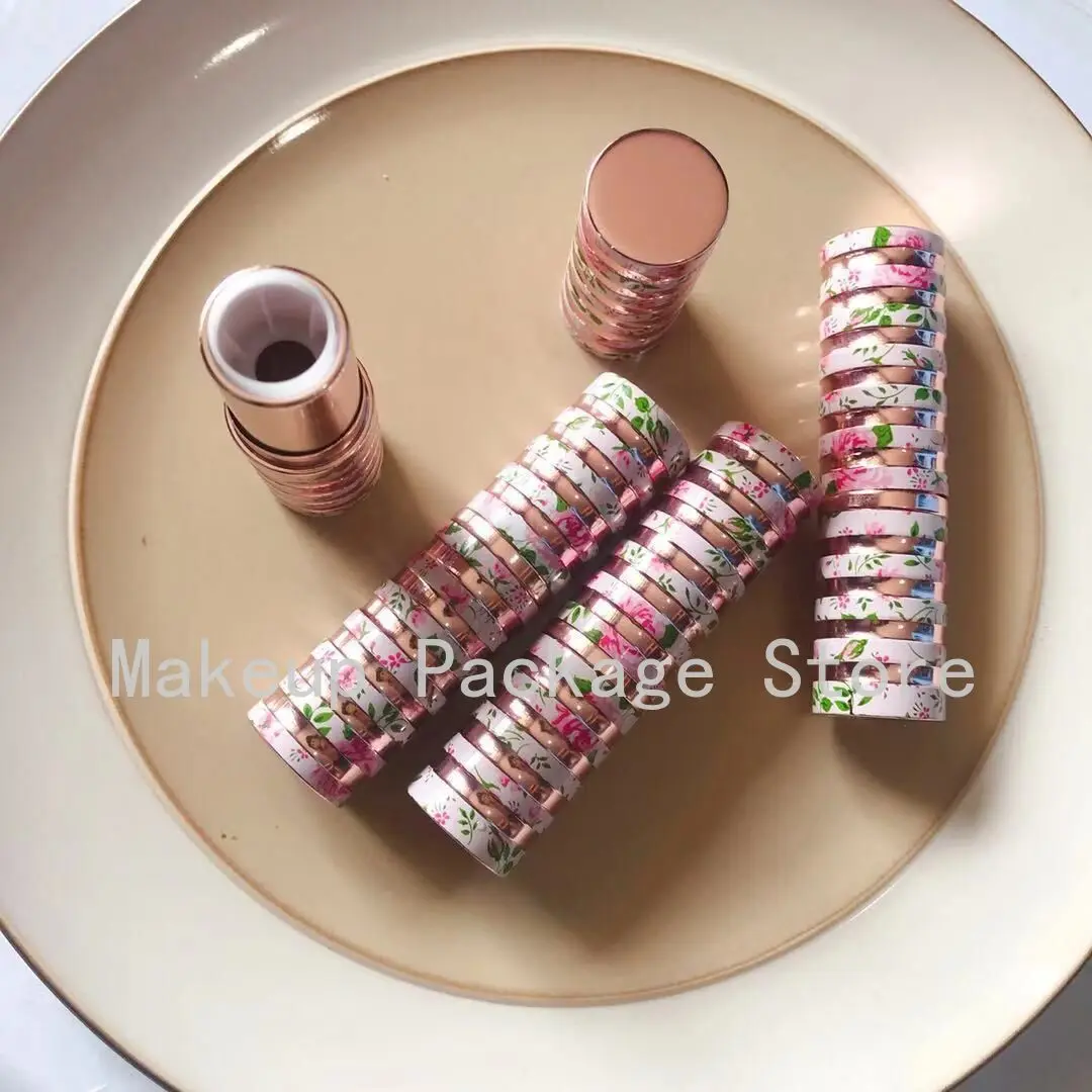 12 1 мм элегантная круглая Косметическая губная помада пустые красивые Румяна для