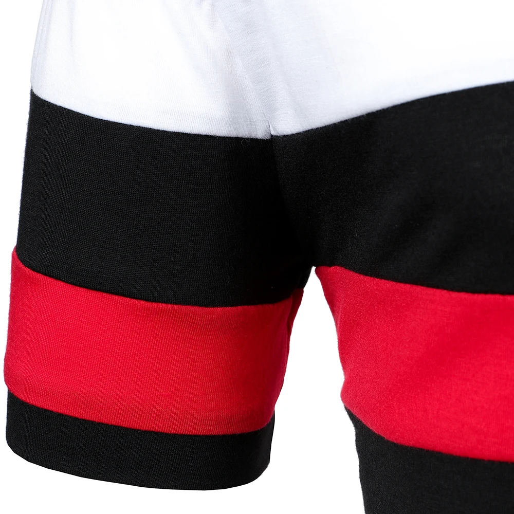 Футболка мужская с круглым вырезом Повседневная рубашка коротким рукавом в