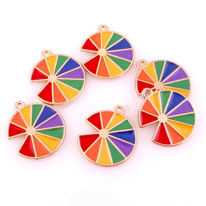 Этикетки из сплава радужного цвета для рукоделия сделай сам подвески ювелирных