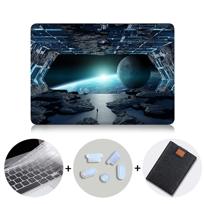 Чехол MTT для Macbook Air Pro retina 11, 12, 13, 15 дюймов, чехол с сенсорной панелью, космическая капсула, 13,3, 15,4 дюймов, чехол для ноутбука A1706, A1466 - Цвет: MB05