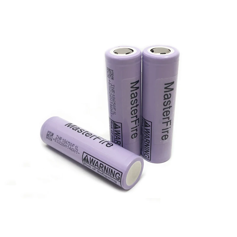 

MasterFire Original 18650 3350mAh 3.6V Rechargeable Lithium Battery INR18650 F1L Batteries Cell For Flashlights Torches