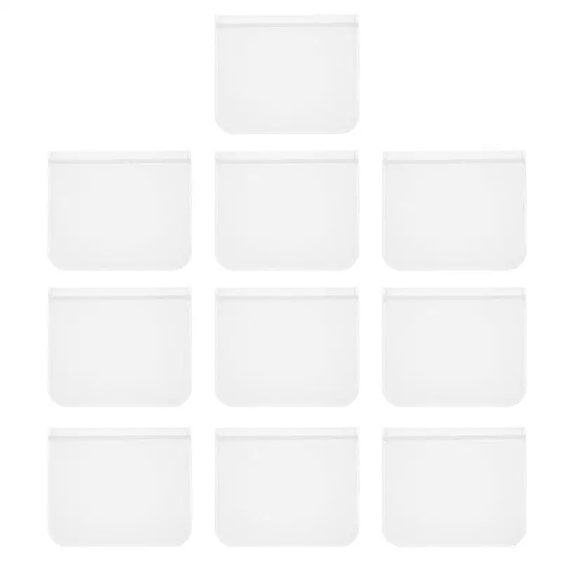 

10pcs PEVA Food Fresh-keeping Bags Reusable Freezer Storage Bags (Transparent)