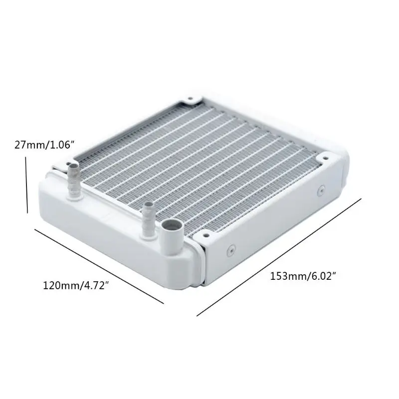 

PC Water Cooling Aluminum Radiator 12CM Installation Position For Water Cooling