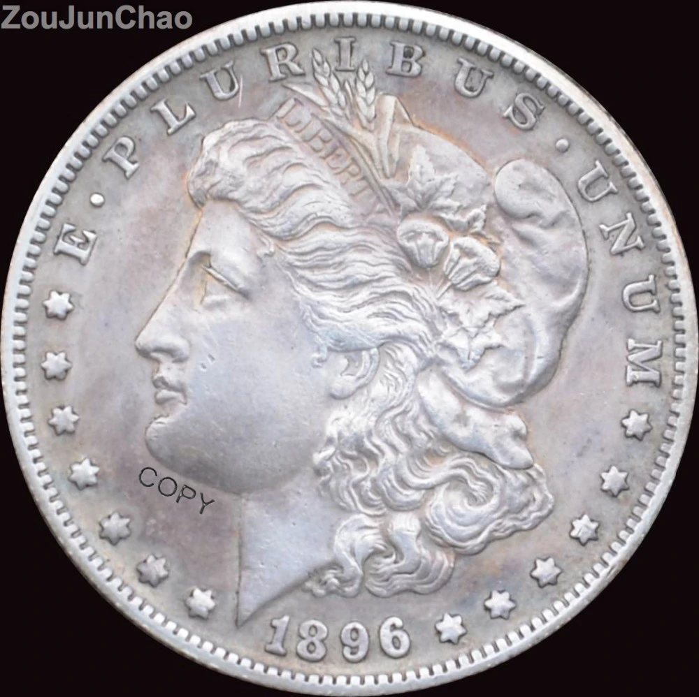$1896 США Морган серебро 90% пробы высококачественные копировальные монеты можно
