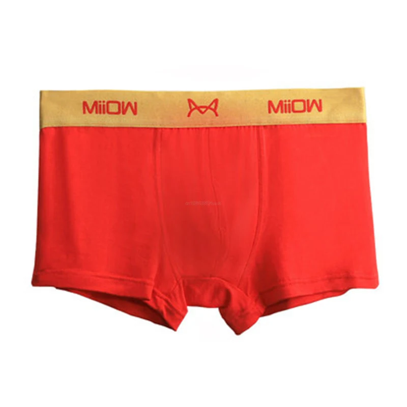 

Xiaomi Mijia Men's Natal Year Big Red Modal Boxer Briefs Men's Boxer Shorts Young and Middle-aged Antibacterial Underwear