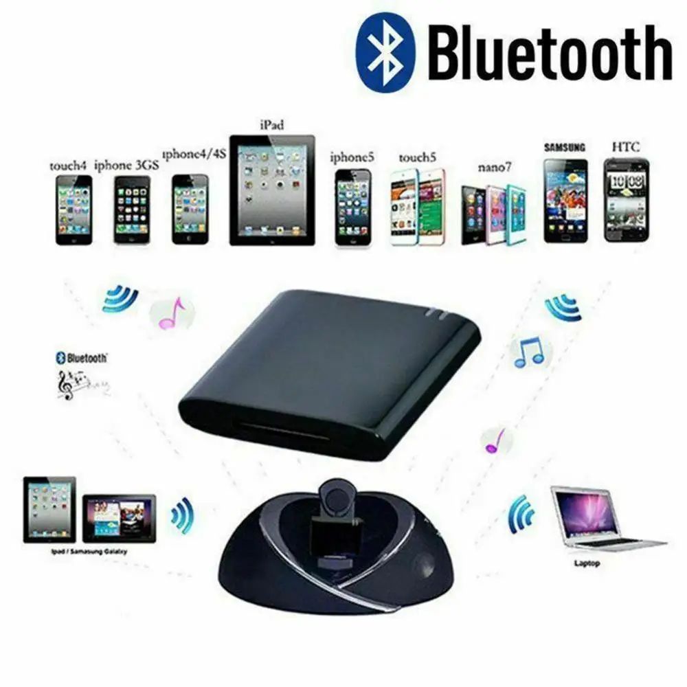 Мини 30Pin Bluetooth 4,1 A2DP музыкальный приемник беспроводной стерео аудио 30 Pin адаптер для Sounddock II 2 IX 10 портативный динамик
