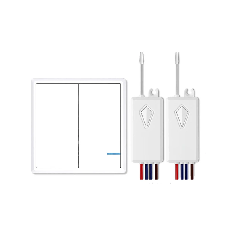 

2 беспроводных переключателя, передатчики для приемников, контроллеры, без проводки, водонепроницаемые, для дома и освещения