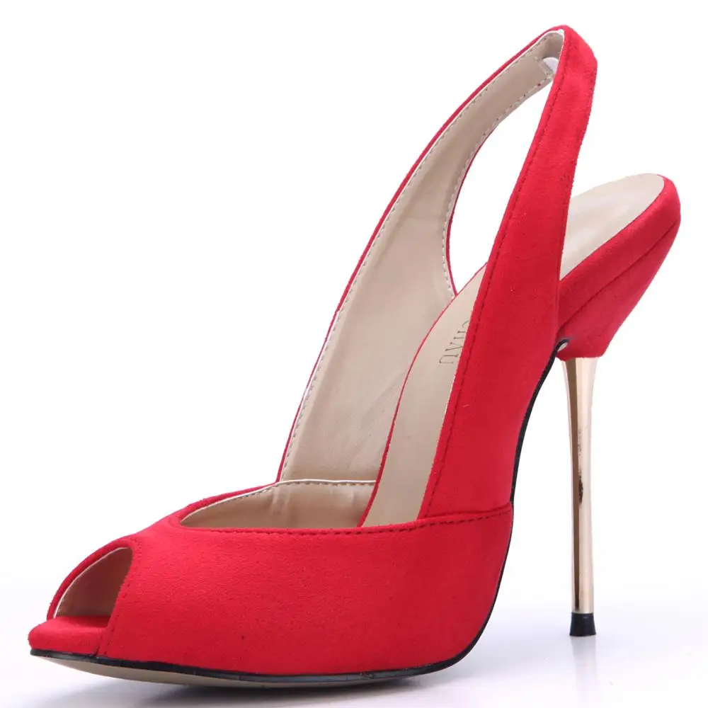 Пикантные вечерние открытый носок с ремешком на пятке каблуке-шпильке На