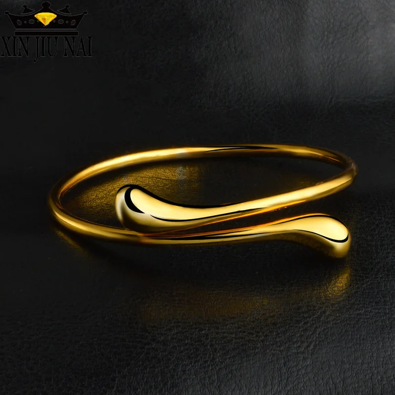 Большой водонепроницаемый браслет серебряный золотой цвет браслеты для женщин