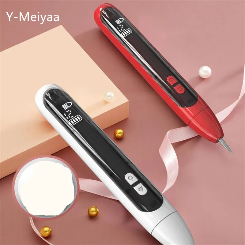 

New LCD Laser Plasma Pen Mole Freckle Removal Dark Spot Remover Skin Care Point Pen Skin Wart Tag Tattoo Removing Tool 20