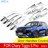 chrome handles cover bowl for chery tiggo 8 pro protective car accessories stickers 2020 2021