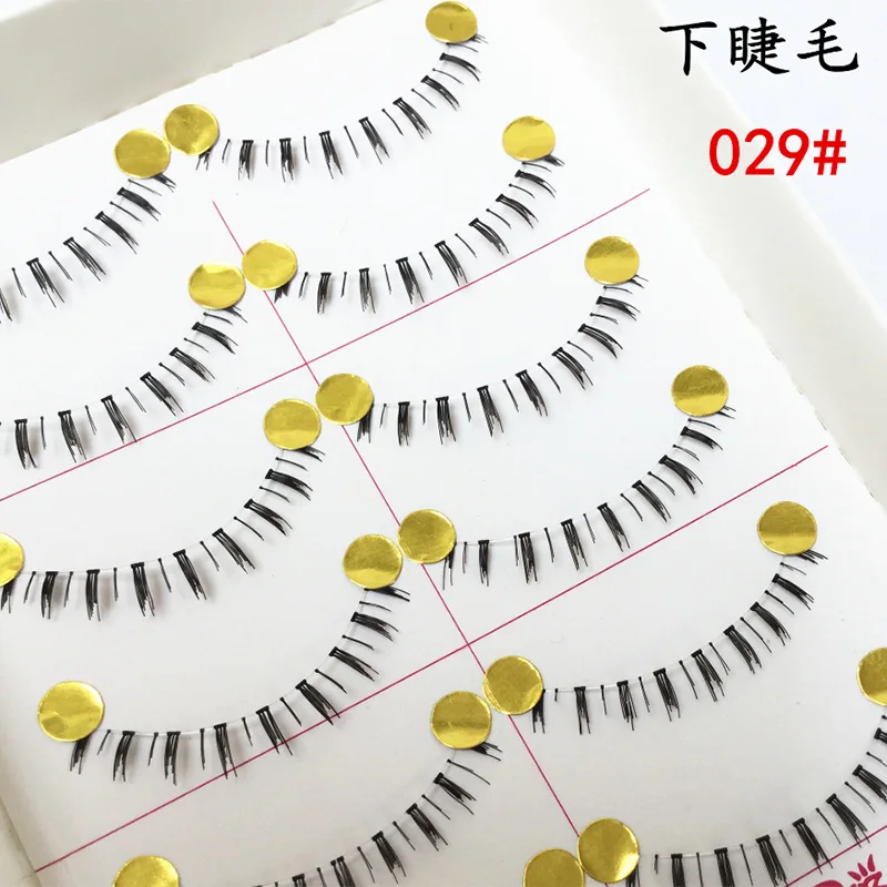 10 пар Нижние накладные ресницы натуральные перекрестные искусственные