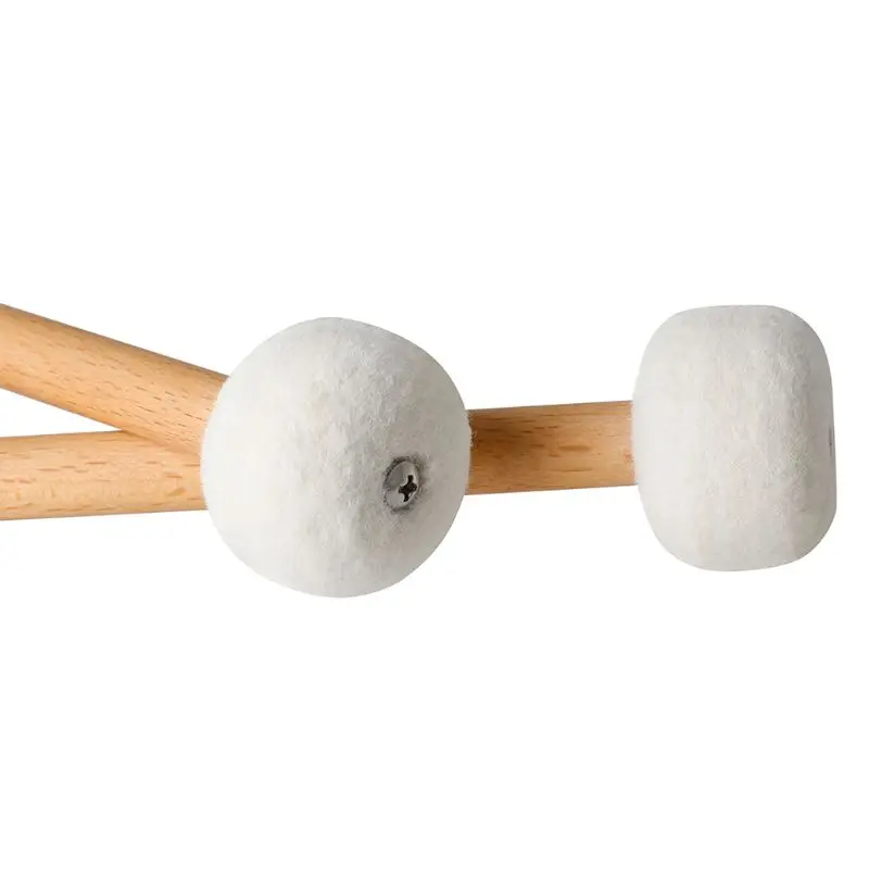 

Head Drum Cymbal Gong Mallet Soft Hammer Sticks Mallets Rods Felt Hammer 27RD