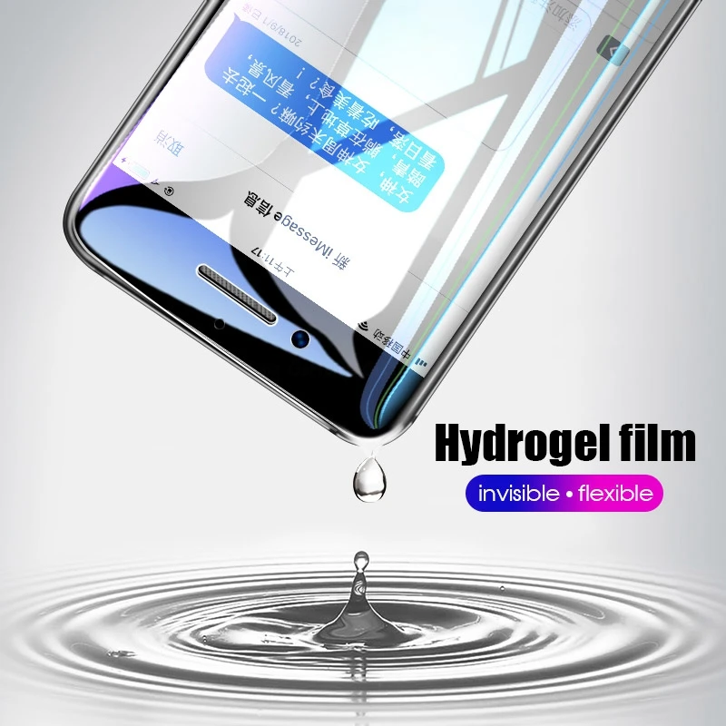 Не закаленное стекло мягкая Гидрогелевая пленка для iPhone 11 Pro MAX XS XR X 8 7 защита