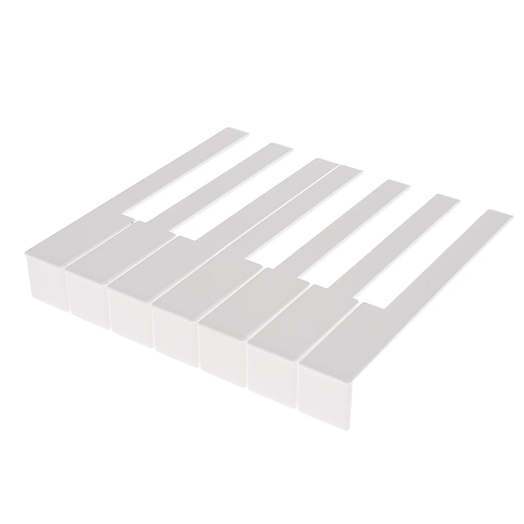 

Piano Keytops With Glossy Finish Keyboard Replacement Parts 1 Set/52Keys